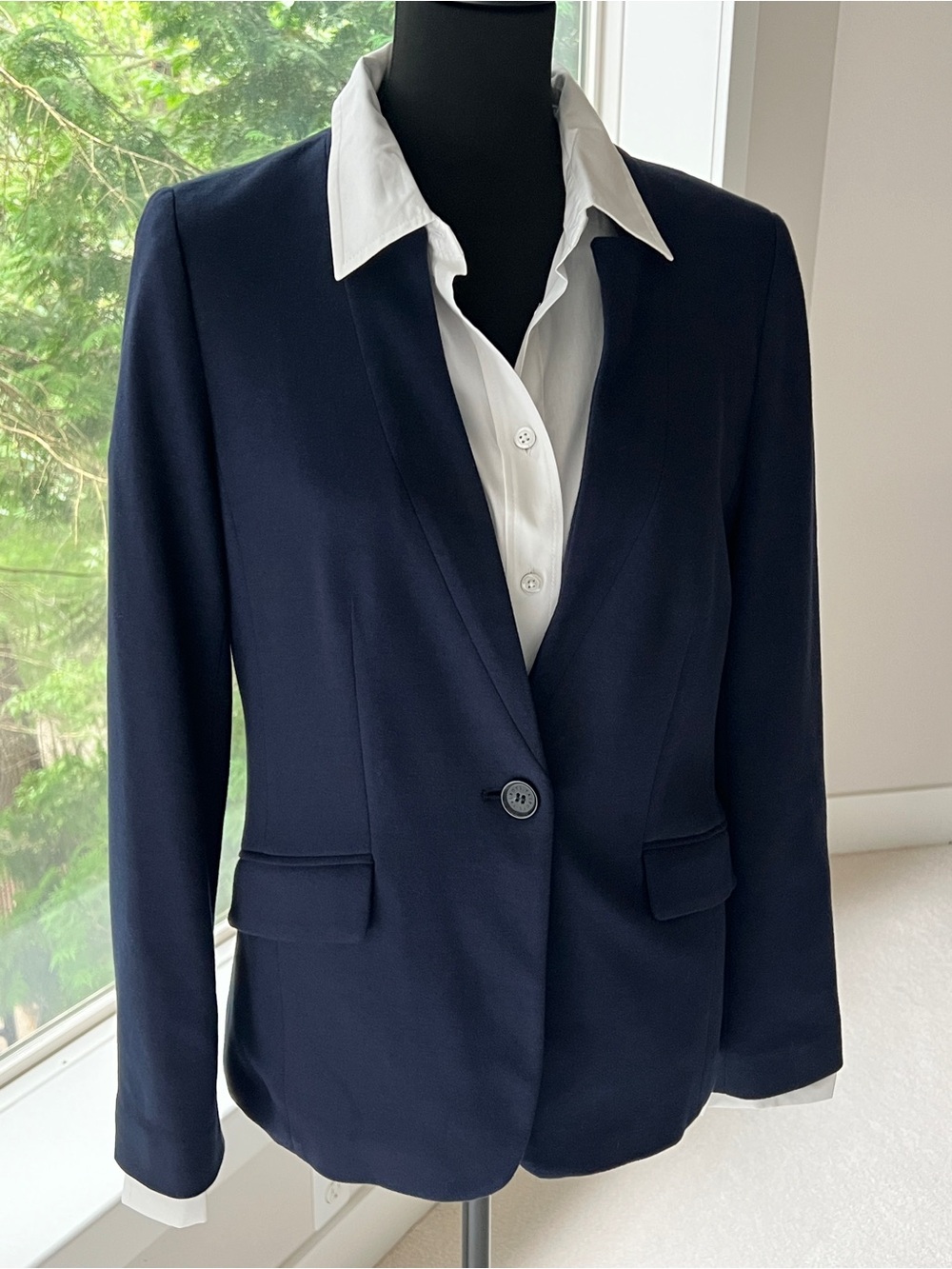 NWT Talbots Navy Single-Button Women's Blazer